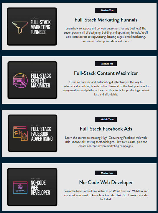 full stack digital marketing masterclass rich niche winathefreelancer